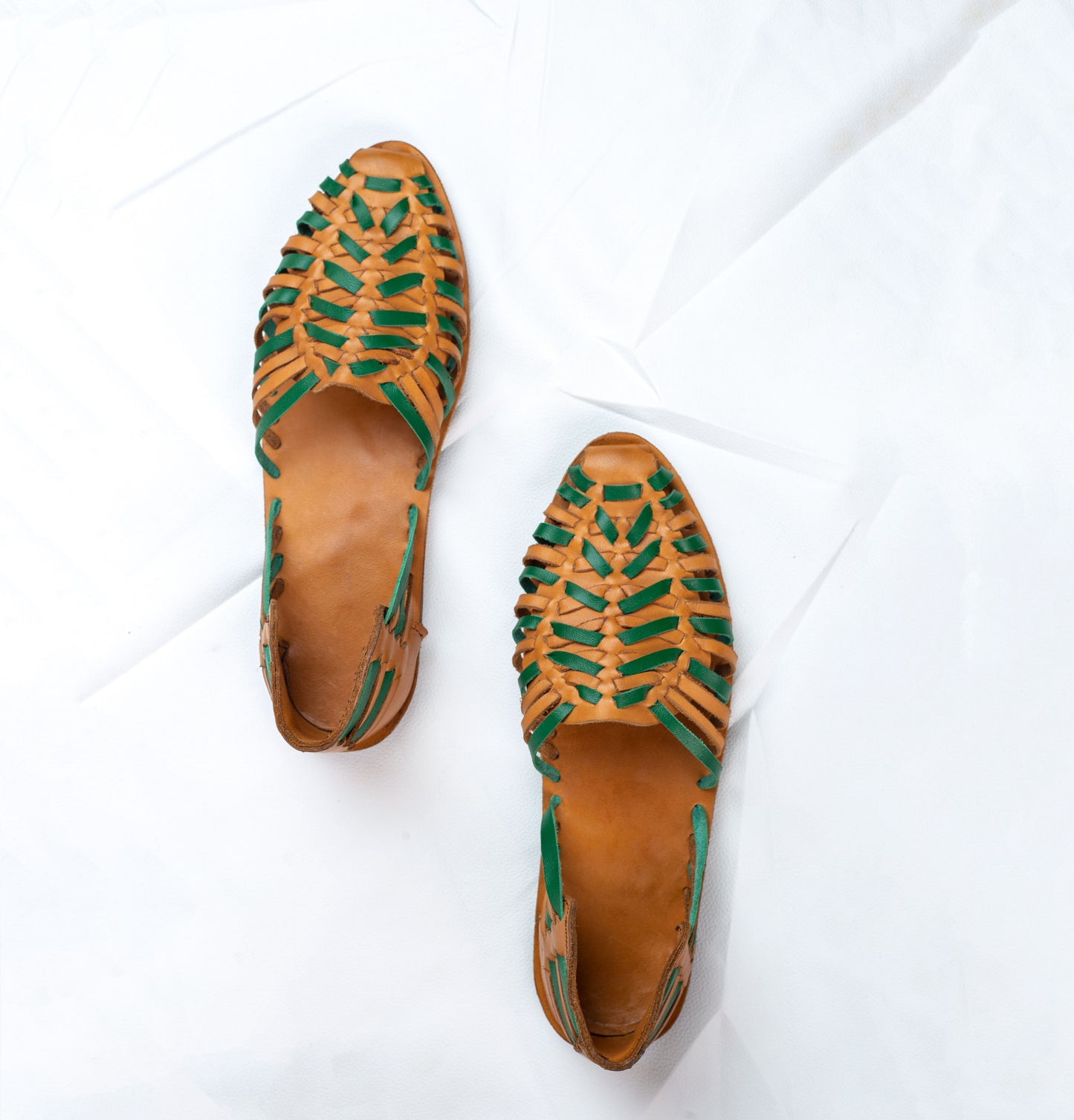 Two tone huaraches sandals