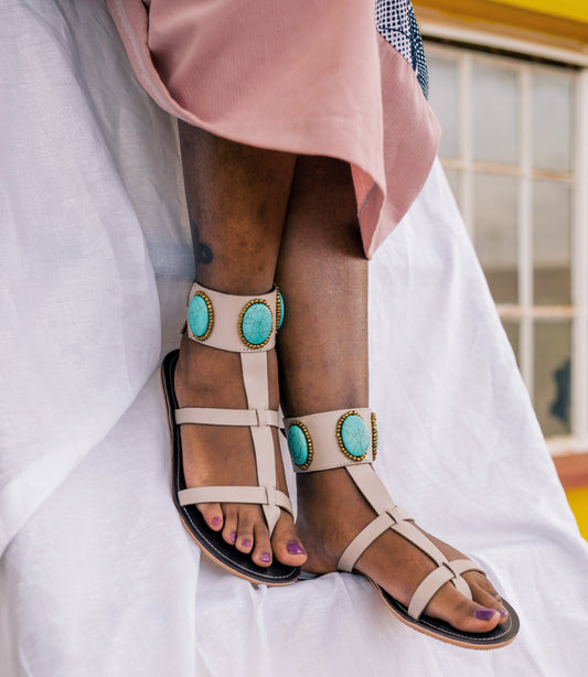 Hippie Turquoise Sandals