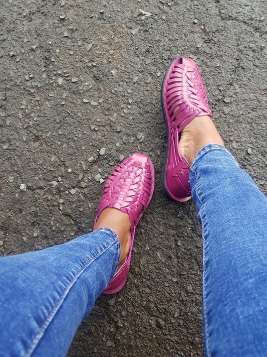 Purple huaraches