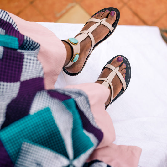 Hippie Turquoise Sandals