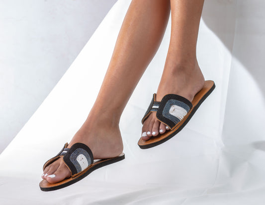 Emma Butterfly Sandals (Black)