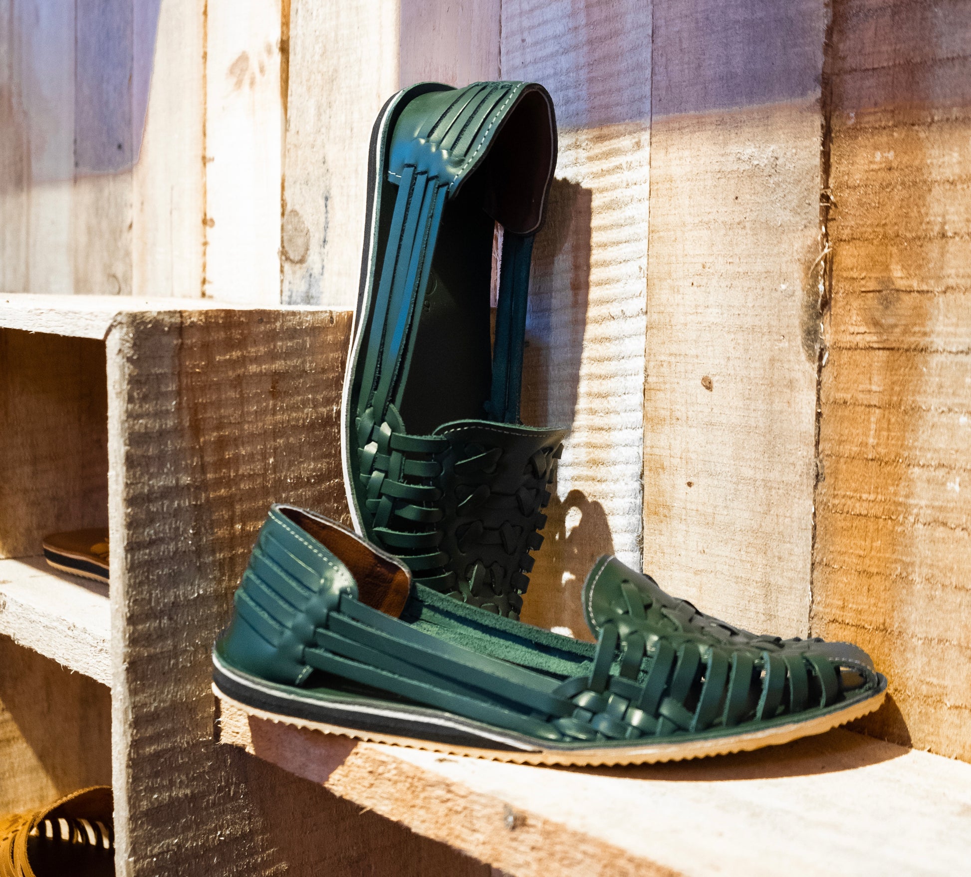 Huaraches- Green – Oyè Africa
